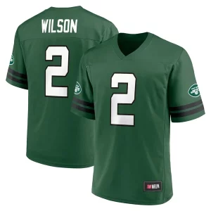 Finest Men's Zach Wilson Green New York Jets Replica Player Jersey